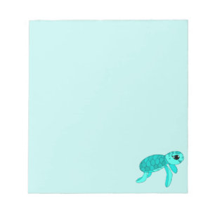 Turtley cool baby sea turtle notepad