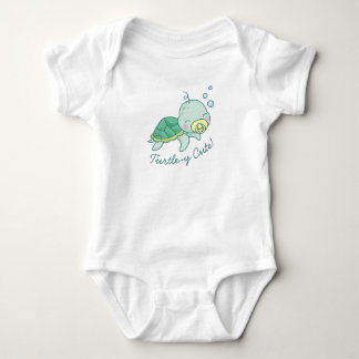 Turtley Cute Sea Turtle Baby Shower Kawaii Bodysuit