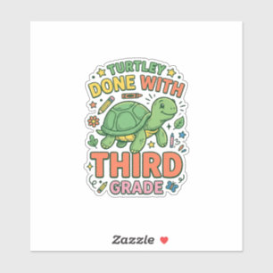 Turtley Done With Third Grade Turtle School Shirt_