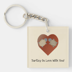 Turtley in Love with You Turtles Key Ring