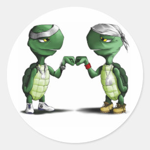 Turttles Classic Round Sticker