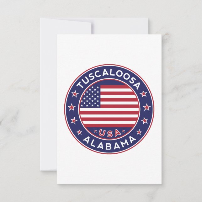 Tuscaloosa, Alabama Card (Front)
