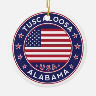 Tuscaloosa, Alabama Ceramic Ornament