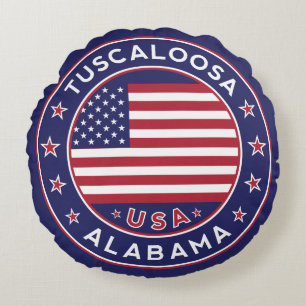 Tuscaloosa, Alabama Round Cushion