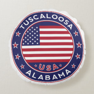 Tuscaloosa, Alabama Round Cushion