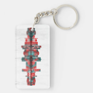 Tuscaloosa Alabama Skyline Key Ring