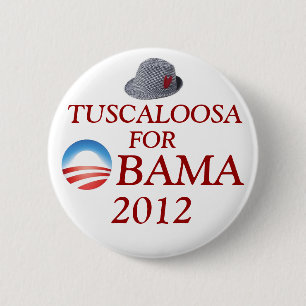 Tuscaloosa for Obama 6 Cm Round Badge