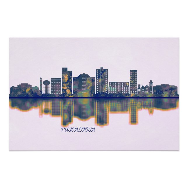 Tuscaloosa Skyline Poster (Front)