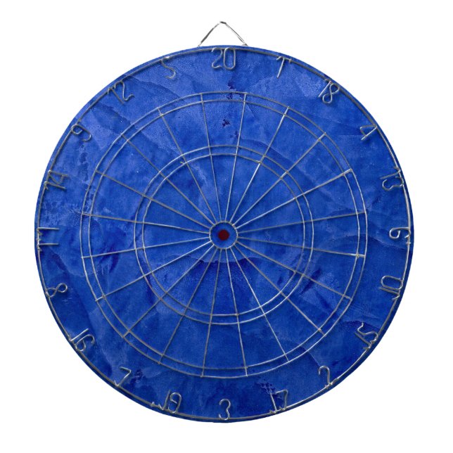 Tuscan Blue Faux Finish Dartboard (Front)