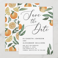 Tuscan Citrus Wedding | Elegant Script Orange