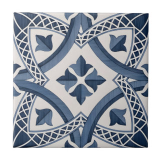 tuscan classic blue flower pattern tiles
