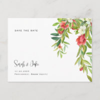 Tuscan Colourful & Simple Wedding Save the Date 