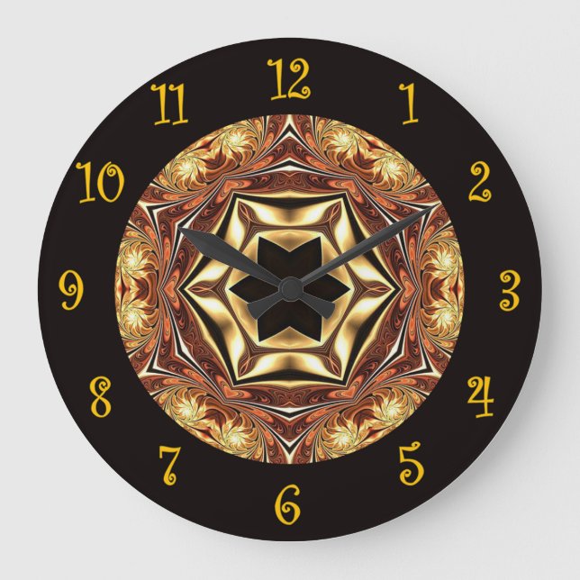 Tuscan Colours ~ Beautiful Exotic & Mysterious ~  Large Clock (Front)