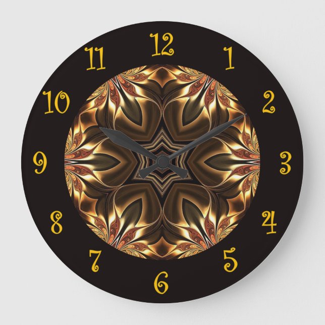 Tuscan Colours ~ Beautiful Exotic & Mysterious ~  Large Clock (Front)