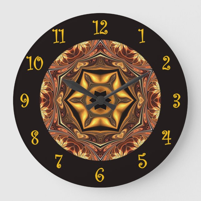 Tuscan Colours ~ Beautiful Exotic & Mysterious ~  Large Clock (Front)