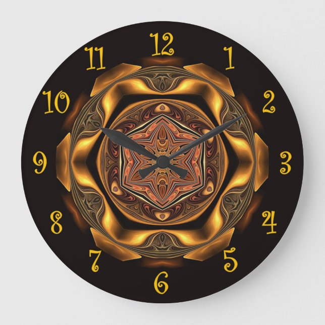 Tuscan Colours ~ Beautiful Exotic & Mysterious ~  Large Clock (Front)