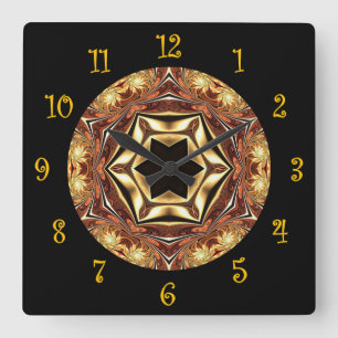 Tuscan Colours ~ Beautiful Exotic & Mysterious ~  Square Wall Clock