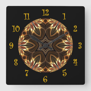 Tuscan Colours ~ Beautiful, Exotic & Mysterious ~ Square Wall Clock