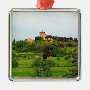 Tuscan Countryside Metal Ornament