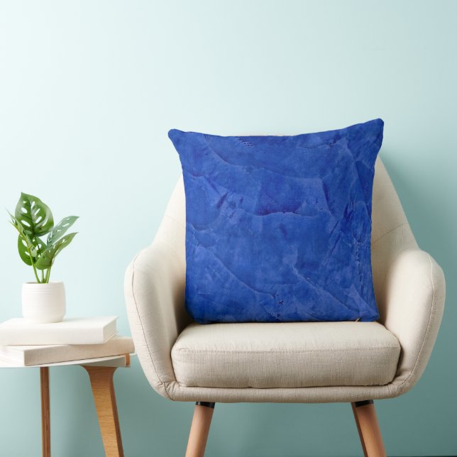 Tuscan Dark Blue Throw Pillows (Chair)