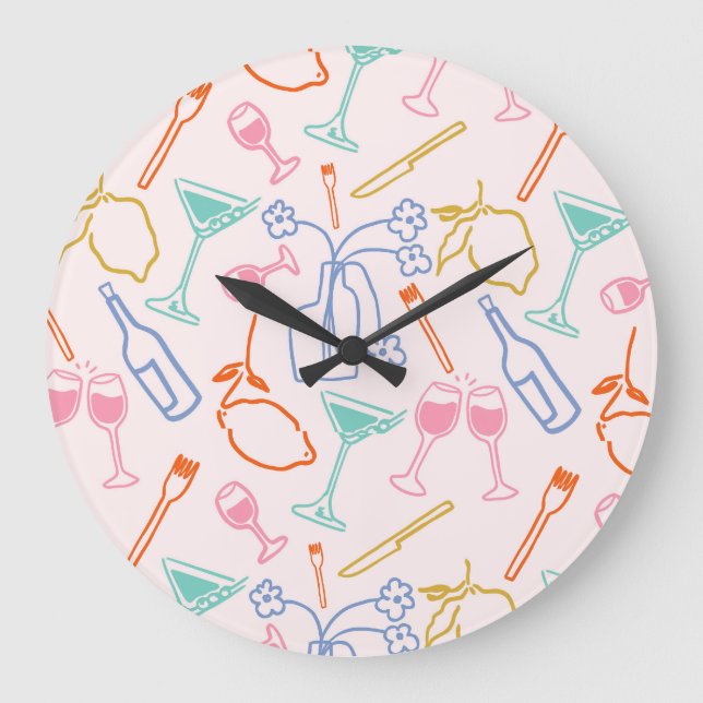 Tuscan Evening Large Clock (Front)