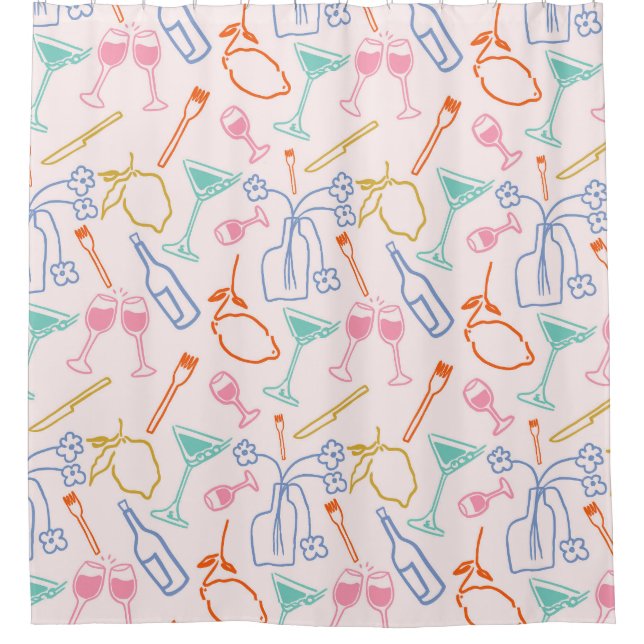 Tuscan Evening Shower Curtain (Front)