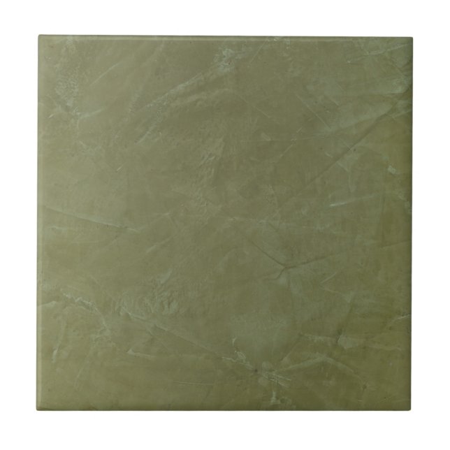 Tuscan Green Faux Finish Ceramic Tile (Front)