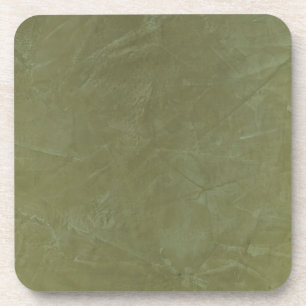 Tuscan Green Faux Finish Coaster