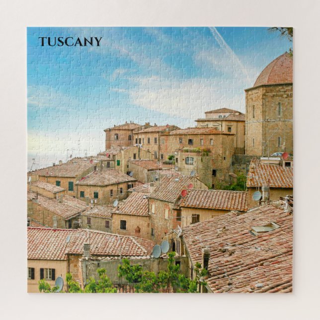 Tuscan Hillside Village Tuscany Italy Jigsaw Puzzle (Vertical)