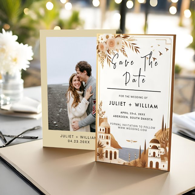 Tuscan Italian Coffee Sorrento Wedding Save The Date (Creator Uploaded)