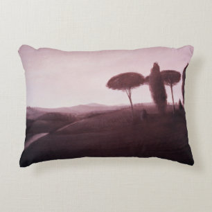 Tuscan Landscape 1992 Decorative Cushion