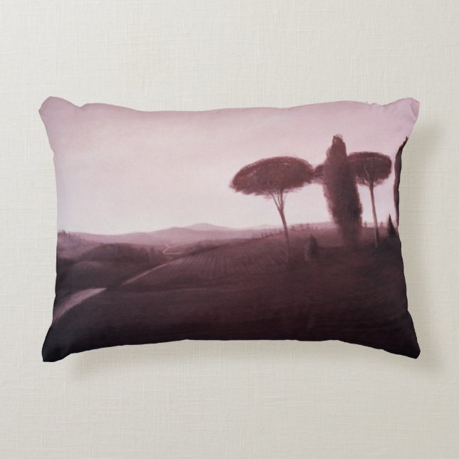 Tuscan Landscape 1992 Decorative Cushion (Front)