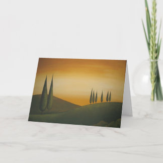 Tuscan Landscape - Birthday Card
