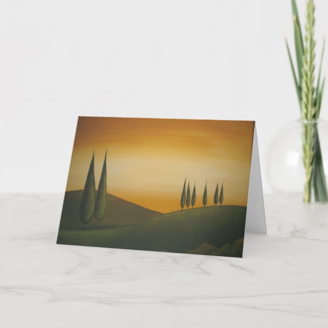 Tuscan Landscape - Birthday Card (Front)