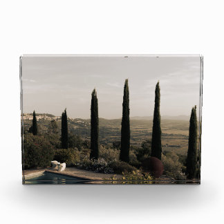 Tuscan landscape hidden behind cypresses (2024) photo block