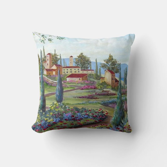 Tuscan landscape pillow (Front)