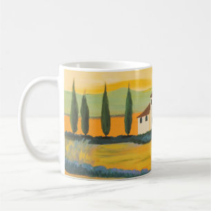 Tuscan landscape, private painter, acrylic paintin coffee mug