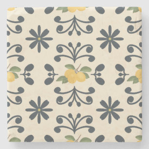 Tuscan Lemon Grove Ornamental Lemon Stone Coaster