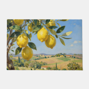Tuscan Lemon Tree Landscape Doormat