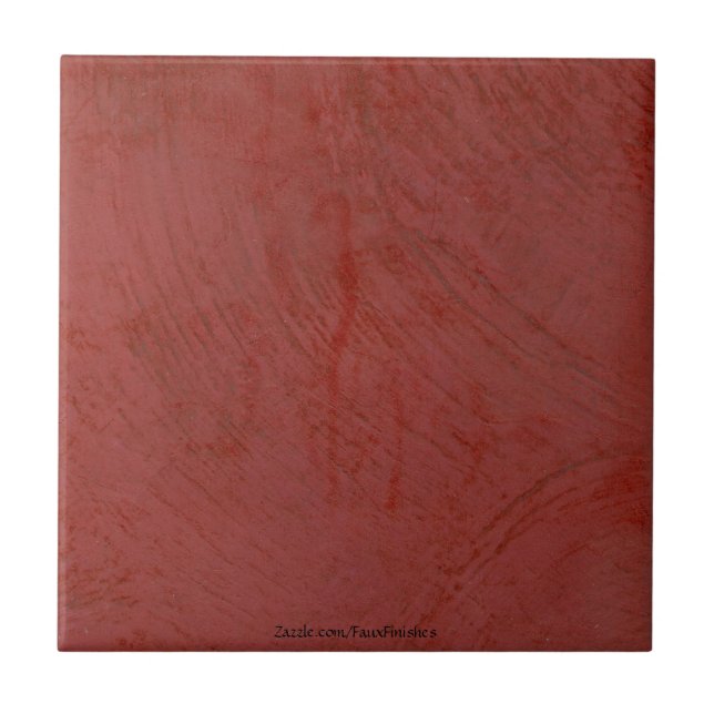 Tuscan Red Venetian Plaster Ceramic Tile (Front)