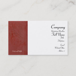 Tuscan Red Wrapped Business Cards