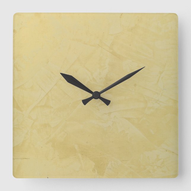 Tuscan Sun Faux Finish Square Wallclock (Front)