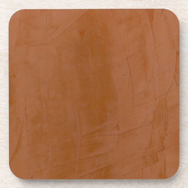 Tuscan Tangerine Faux Finish Coaster (Front)