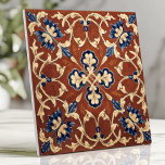 Tuscan Terracotta Blue and Gold Floral Ceramic Tile<br><div class="desc">Bring old-world charm to your space with this hand-painted Tuscan-inspired tile featuring warm terracotta, deep blue, and golden yellow floral and vine patterns. The intricate artisan design and aged patina evoke the beauty of traditional Italian craftsmanship. Perfect for backsplashes, accent walls, or rustic Mediterranean interiors, this tile adds timeless elegance...</div>