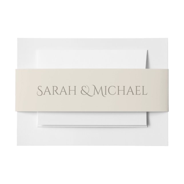 Tuscan Villa Invitation Belly Band (Front Example)