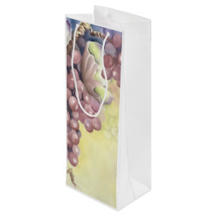 Tuscan Vineyard Grapes Wine Gift Bag — Double-Side