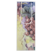 Tuscan Vineyard Grapes Wine Gift Bag — Double-Side