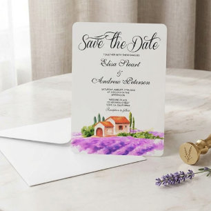 Tuscan Vineyard Save the Date Invitation