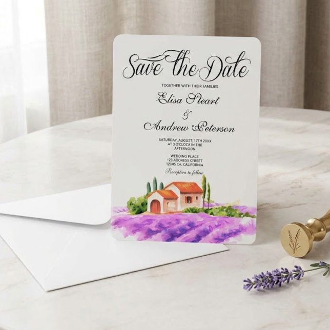 Tuscan Vineyard Save the Date Invitation (Creator Uploaded)