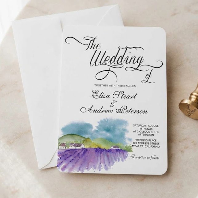 Tuscan Vineyard wedding Invitation (Creator Uploaded)